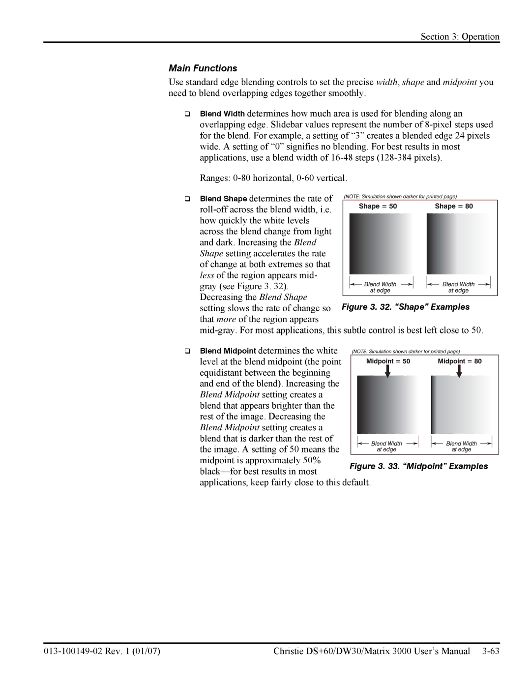 Texas Instruments MATRIX 3000, DW30 user manual Main Functions 