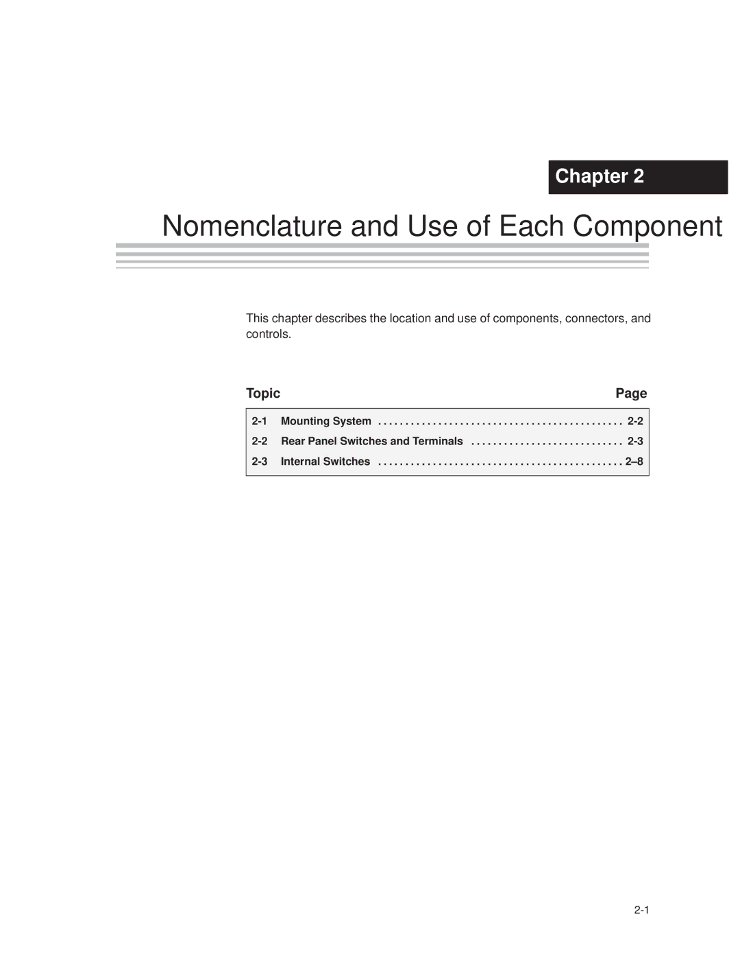 Texas Instruments MC-780PIx manual Nomenclature and Use of Each Component 