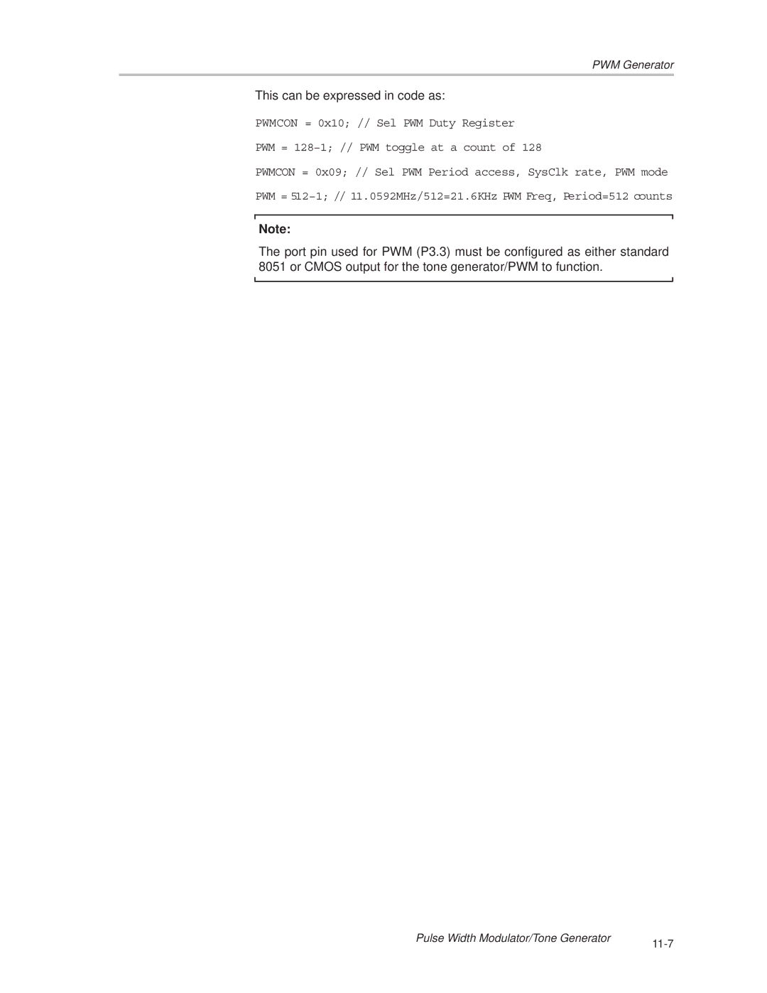 Texas Instruments MSC1210 manual This can be expressed in code as 