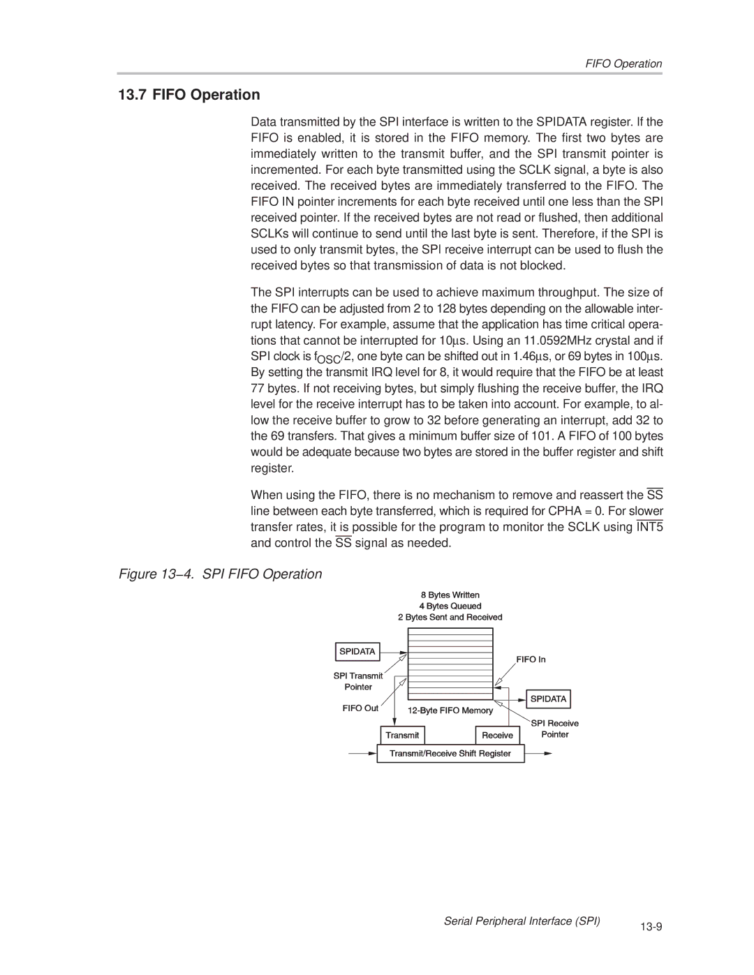 Texas Instruments MSC1210 manual 4. SPI Fifo Operation 