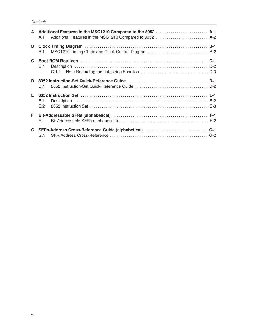 Texas Instruments manual Additional Features in the MSC1210 Compared to, Clock Timing Diagram, Boot ROM Routines 