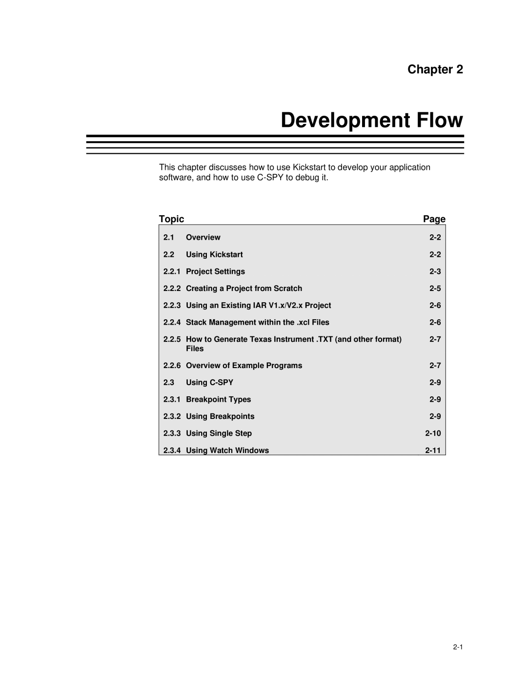 Texas Instruments MSP-FET430 manual Development Flow 