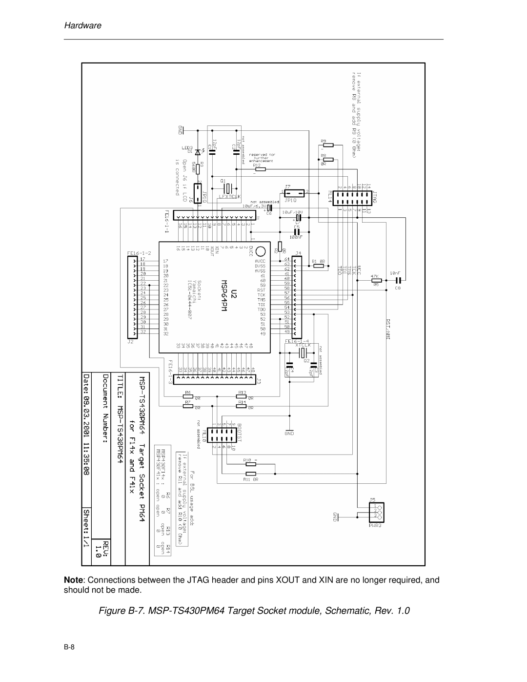 Texas Instruments MSP-FET430 manual Hardware 