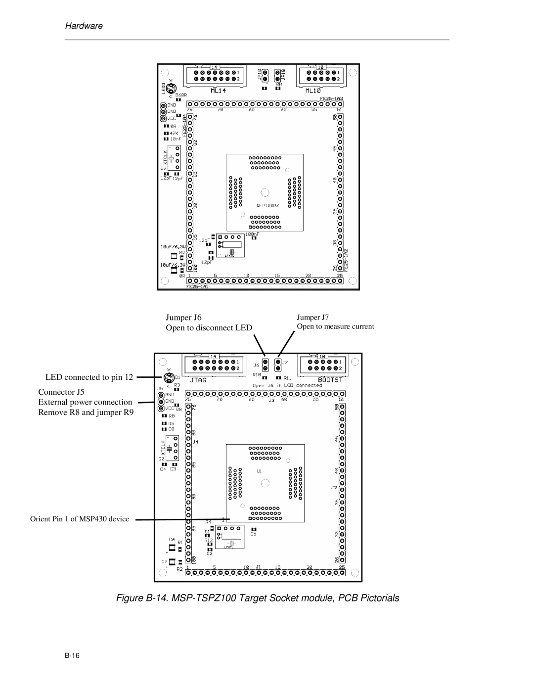 Texas Instruments MSP-FET430 manual Jumper J6 