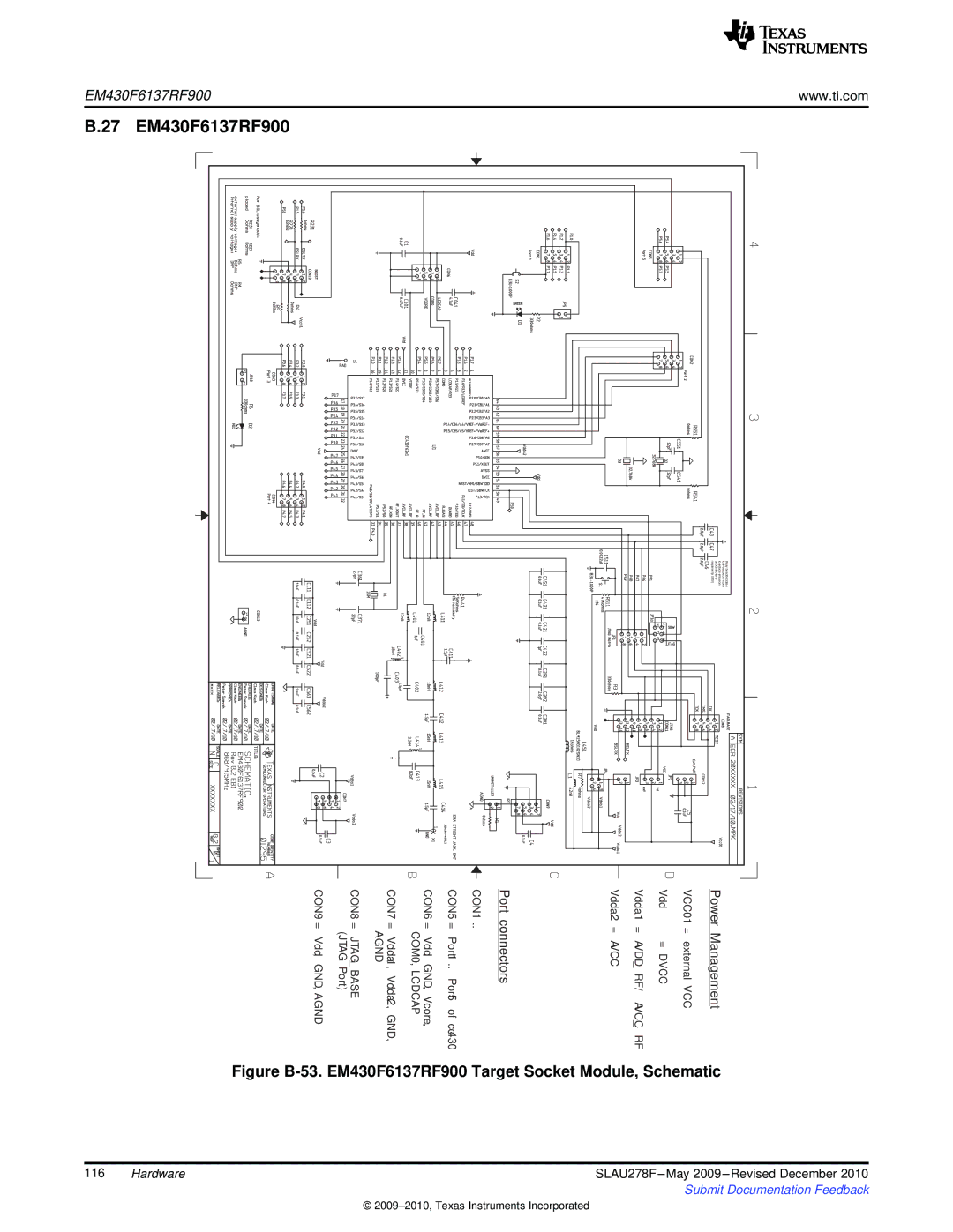 Texas Instruments MSP430 manual EM430F6137RF900 