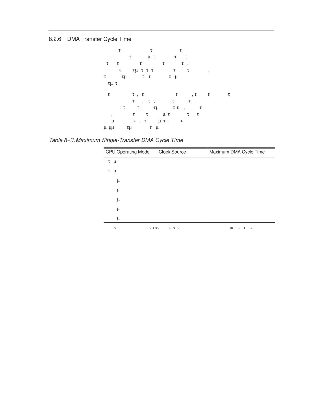 Texas Instruments MSP430x1xx manual DMA Transfer Cycle Time, 3. Maximum Single-Transfer DMA Cycle Time 