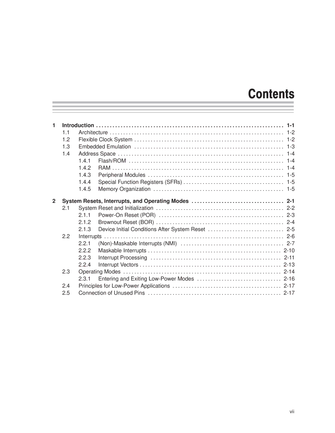 Texas Instruments MSP430x1xx manual Introduction 