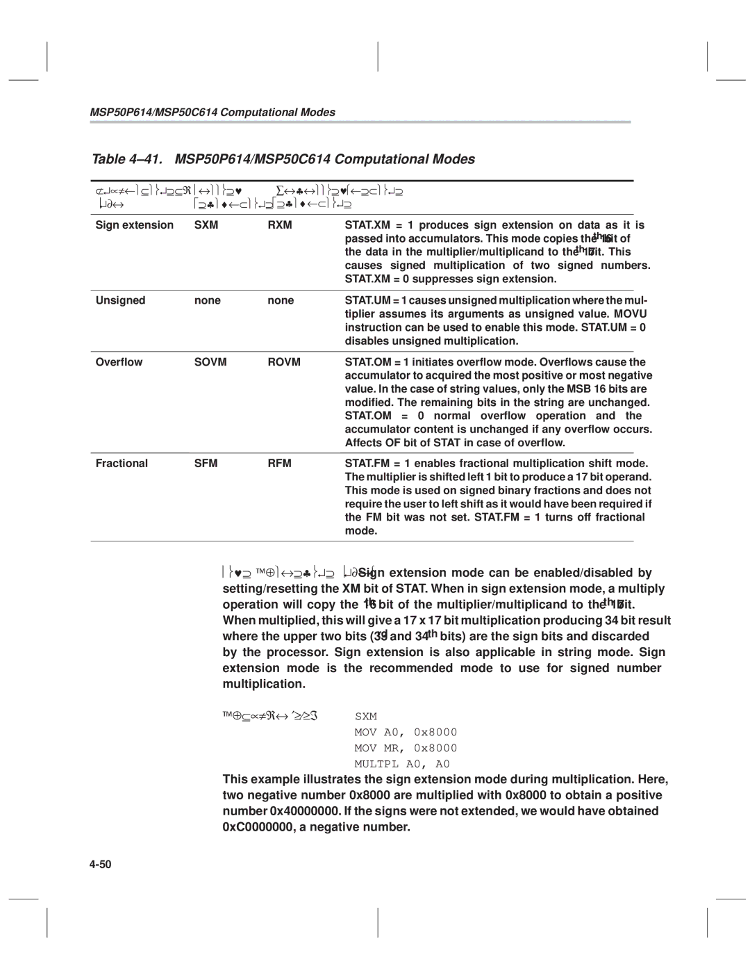 Texas Instruments manual ±41. MSP50P614/MSP50C614 Computational Modes 
