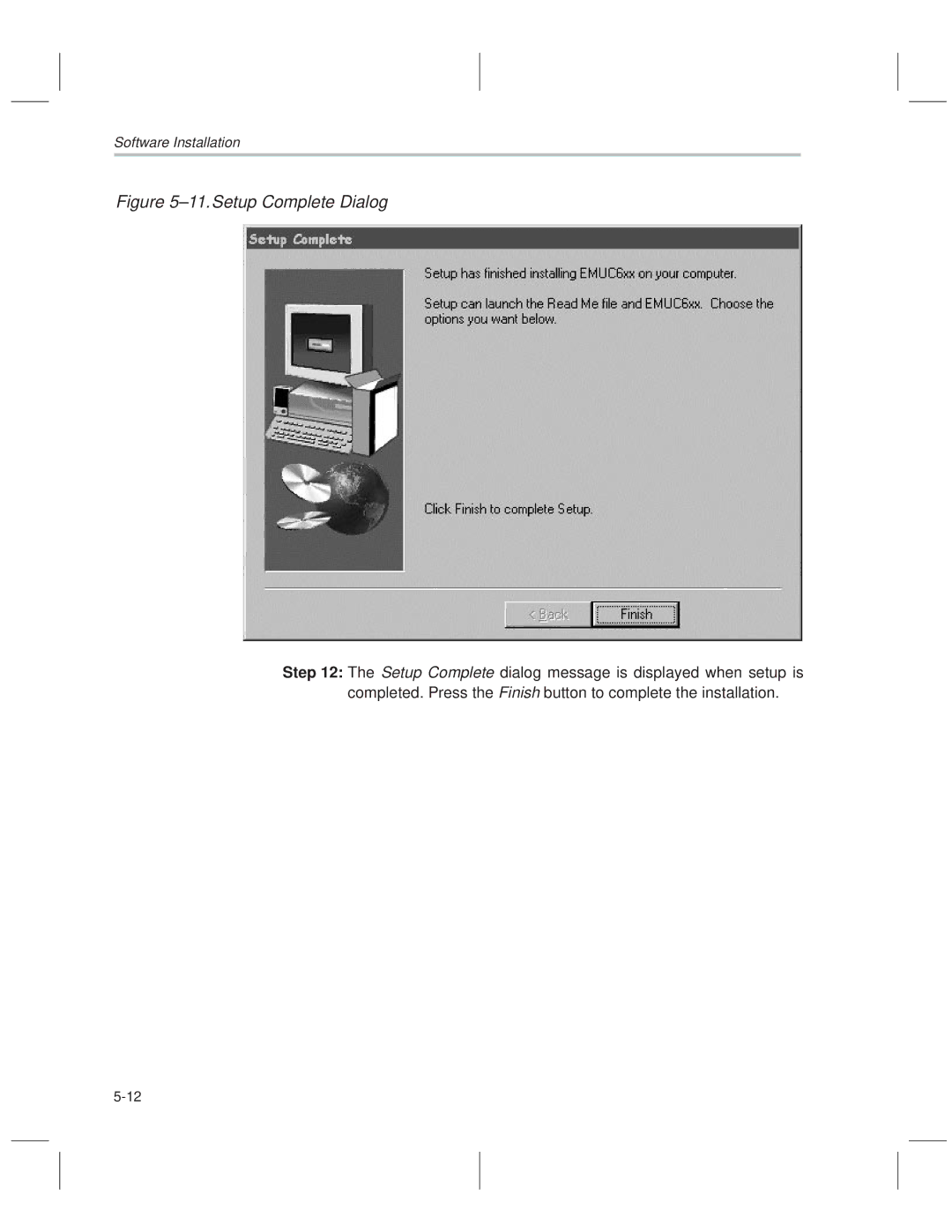 Texas Instruments MSP50C614 manual ±11.Setup Complete Dialog 