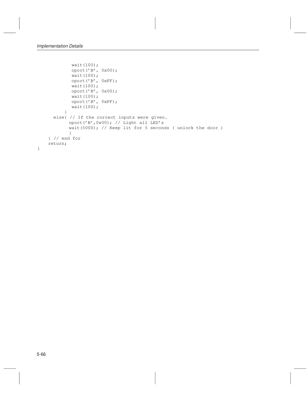 Texas Instruments MSP50C614 manual Implementation Details 