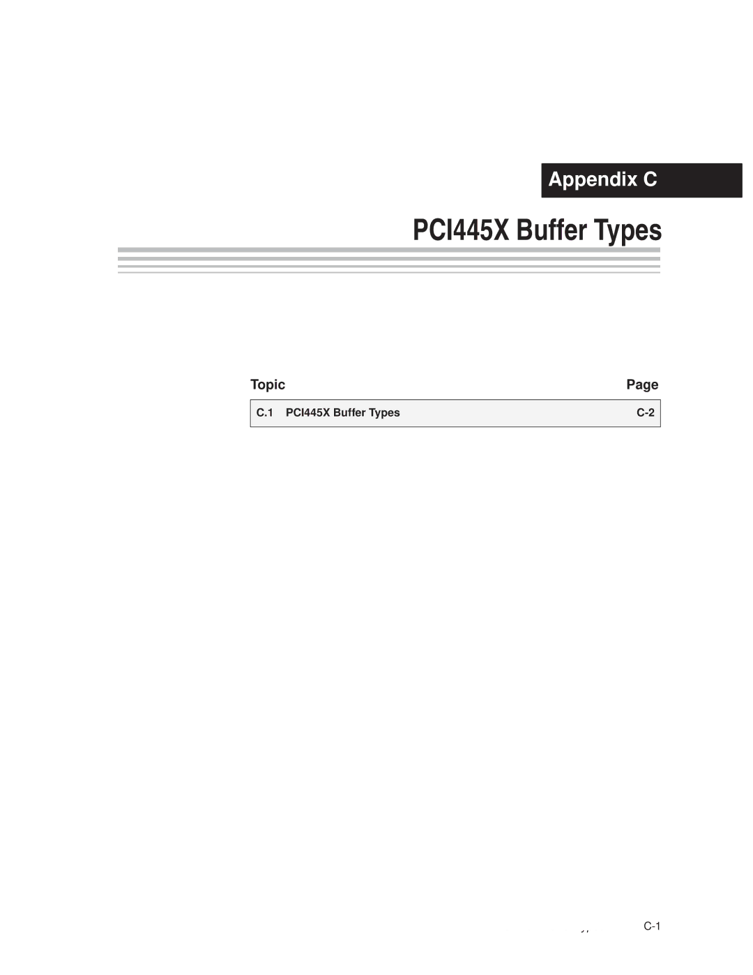 Texas Instruments manual PCI445X Buffer Types 