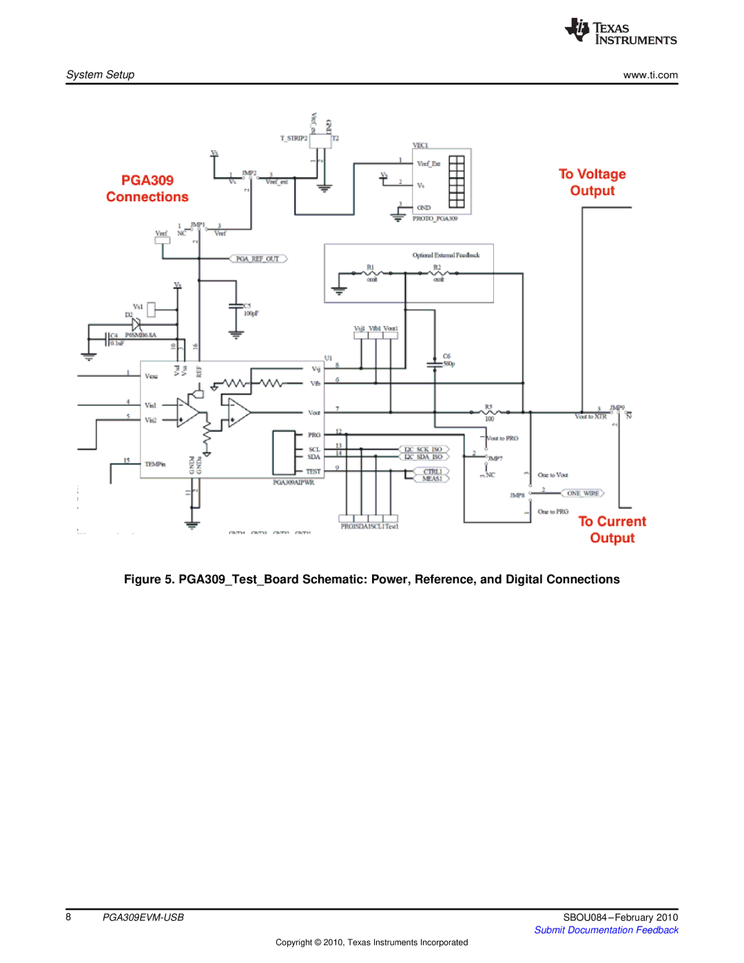 Texas Instruments PGA309EVM-USB manual System Setup 