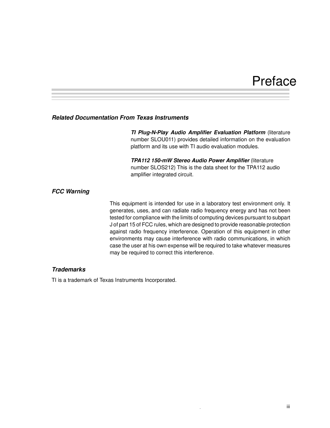 Texas Instruments SLOU023A manual Preface, Related Documentation FromJTexas Instruments 