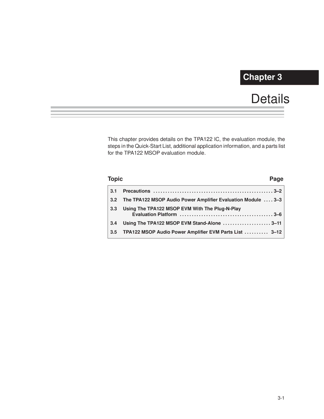 Texas Instruments SLOU025 manual Details 