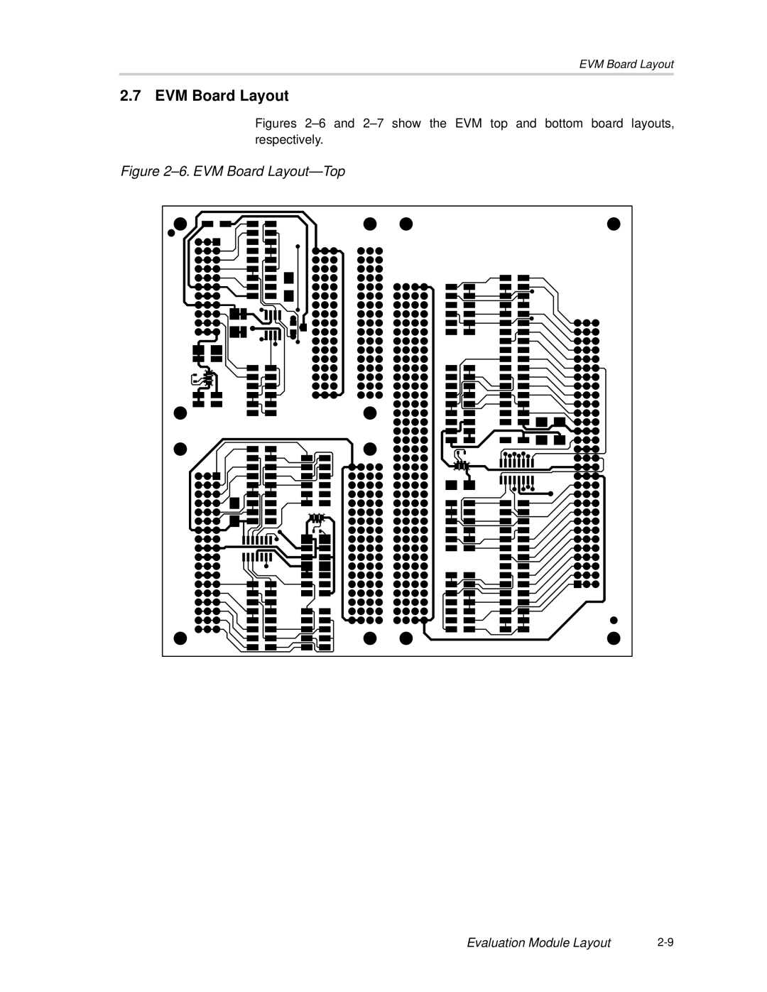 Texas Instruments SLOU061A manual EVM Board Layout-Top 