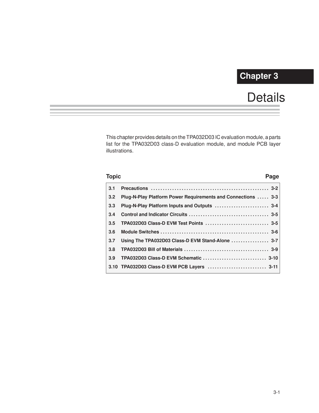 Texas Instruments SLOU082 manual Details 