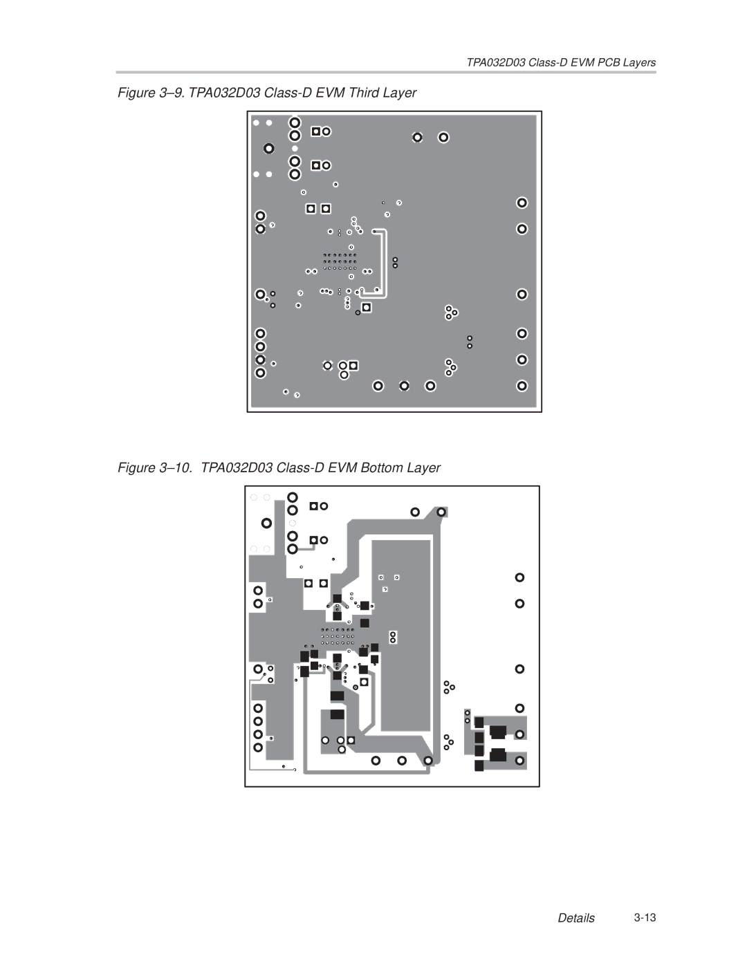 Texas Instruments SLOU082 manual ±9. TPA032D03 Class-D EVM Third Layer 