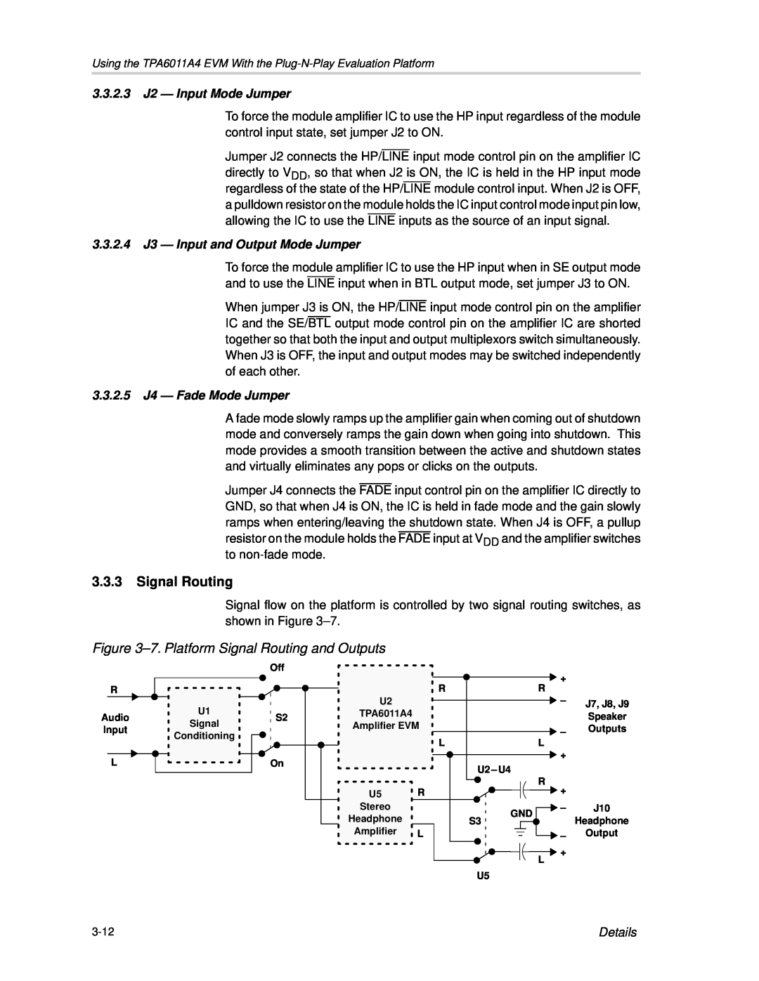 Texas Instruments SLOU121 manual 3.3.3Signal Routing, 7.Platform Signal Routing and Outputs 