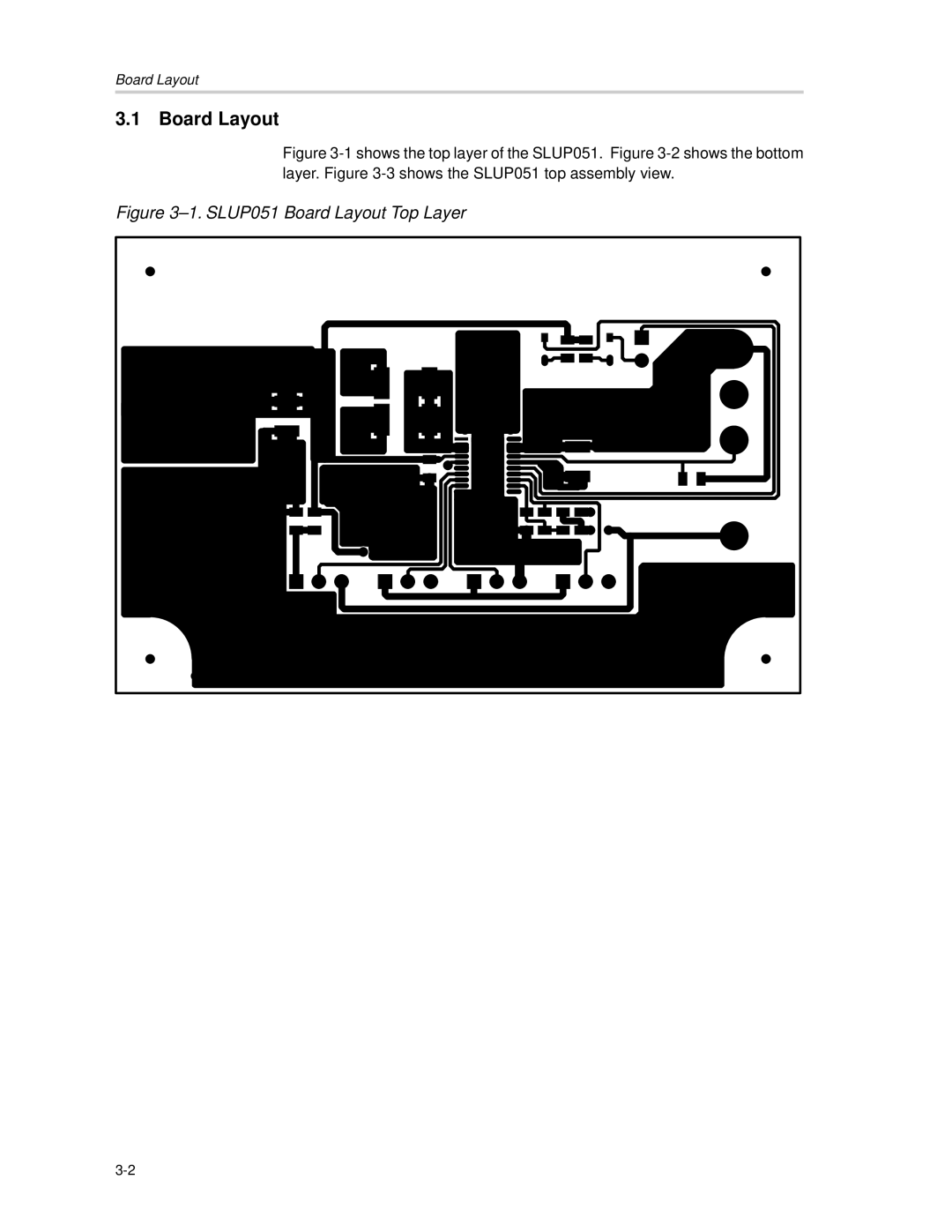 Texas Instruments SLUU083A manual SLUP051 Board Layout Top Layer 