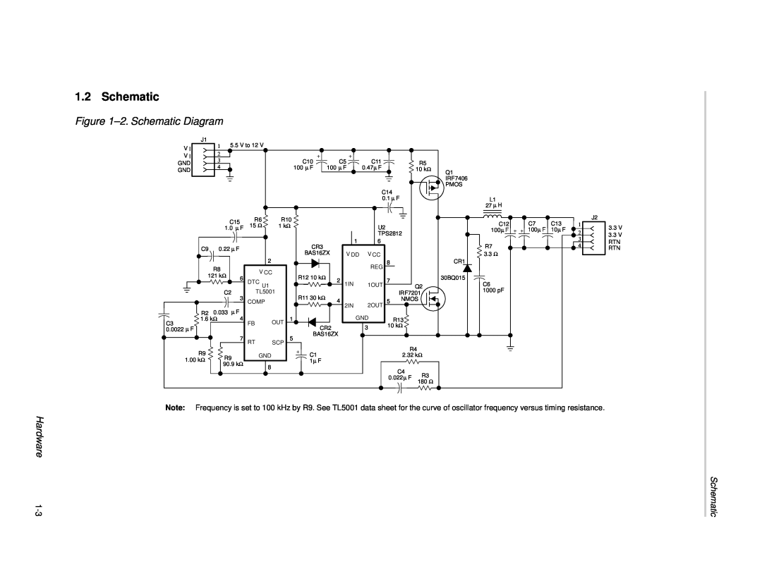 Texas Instruments SLVP089 manual 2. Schematic Diagram, Hardware 
