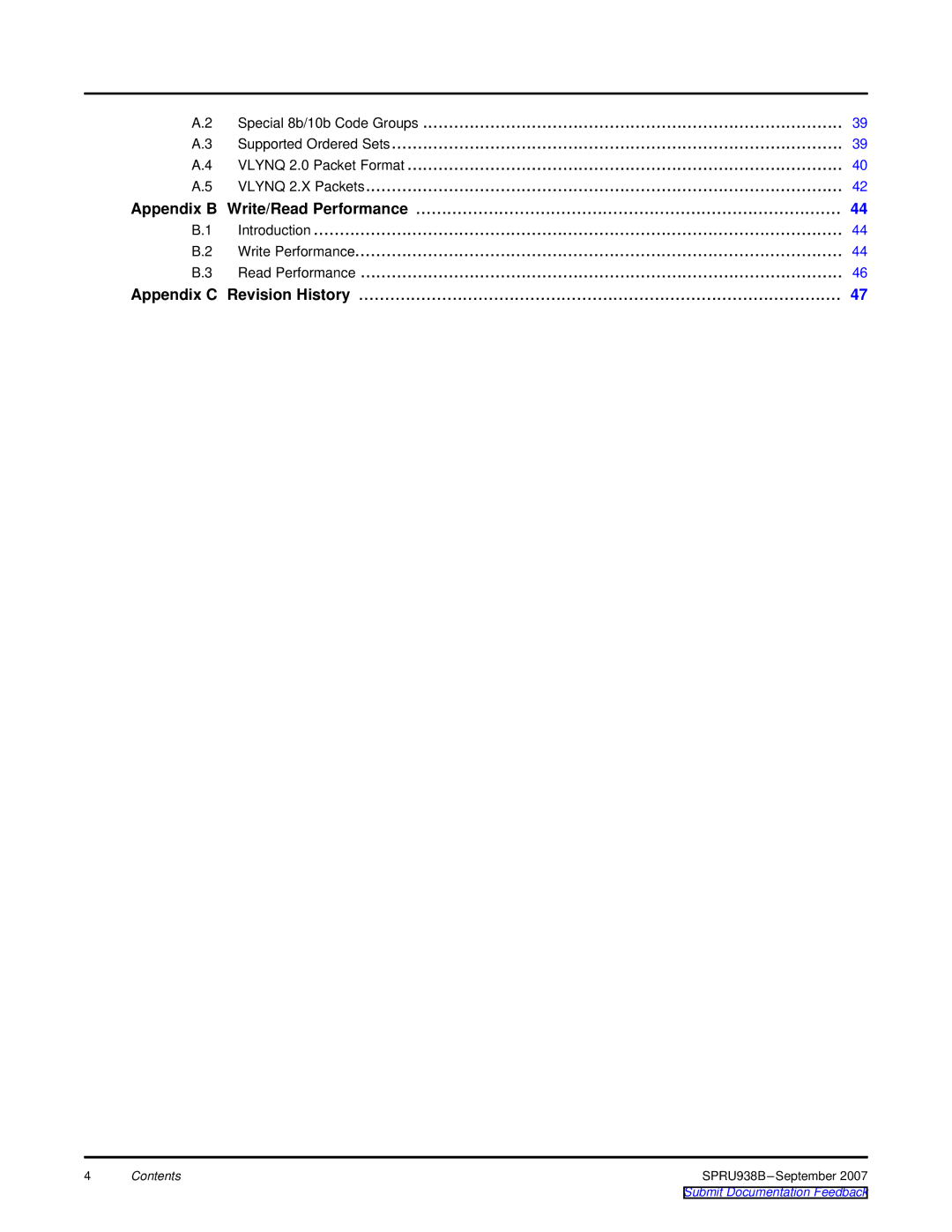 Texas Instruments SPRU938B manual Appendix B, Appendix C 