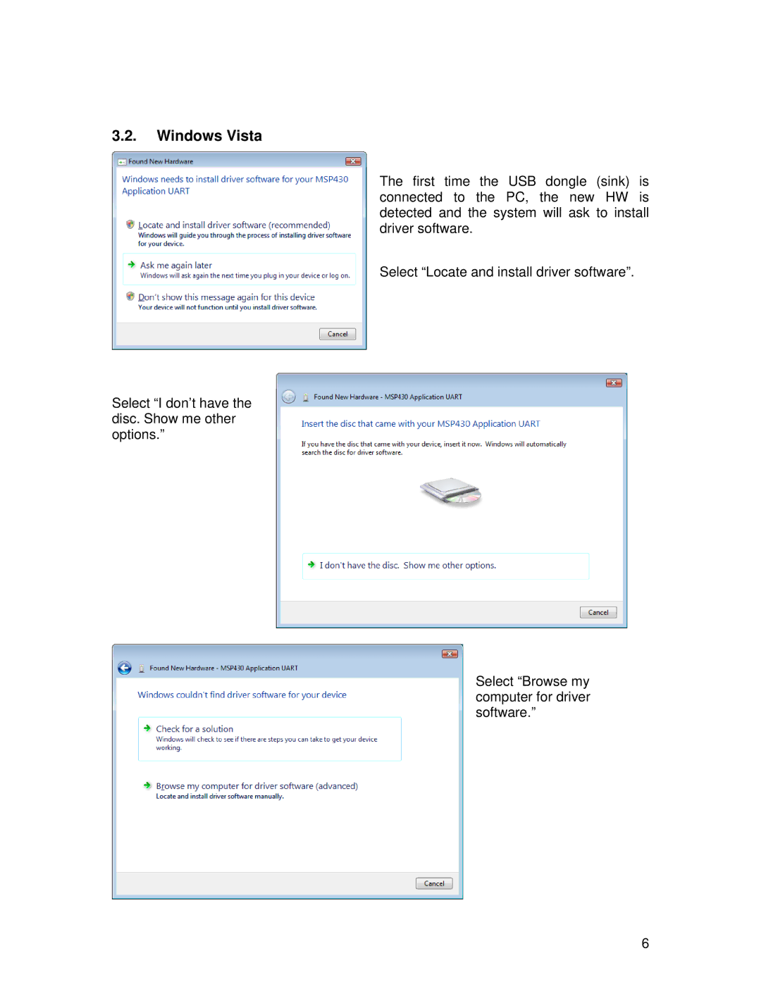 Texas Instruments SWRU157D manual Windows Vista 