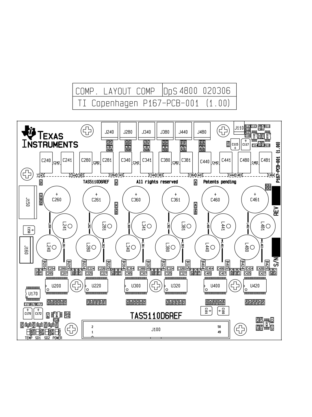 Texas Instruments TAS5110D6REF manual 