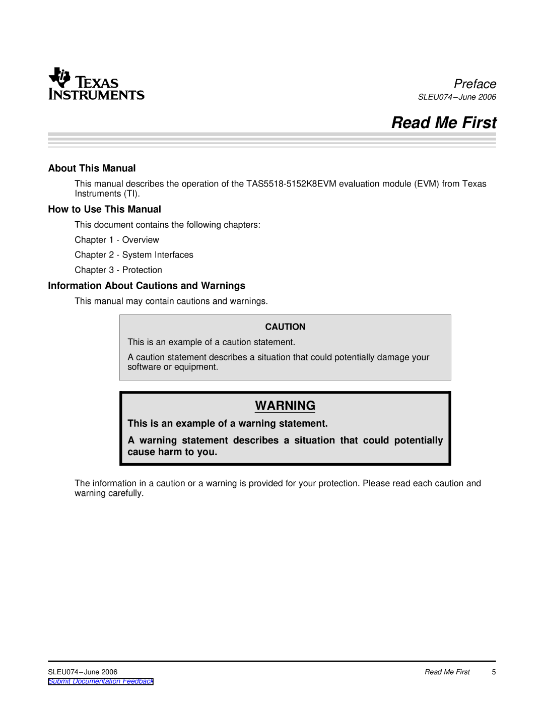 Texas Instruments TAS5518 manual Read Me First, About This Manual, How to Use This Manual 