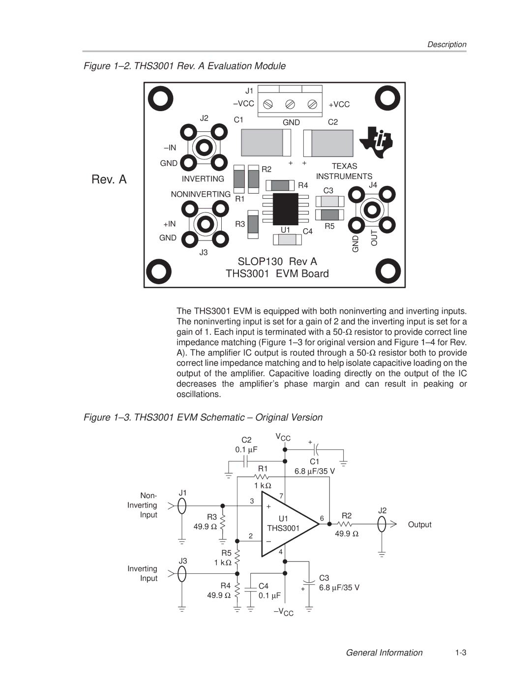 Texas Instruments THS3001 manual Rev. a 