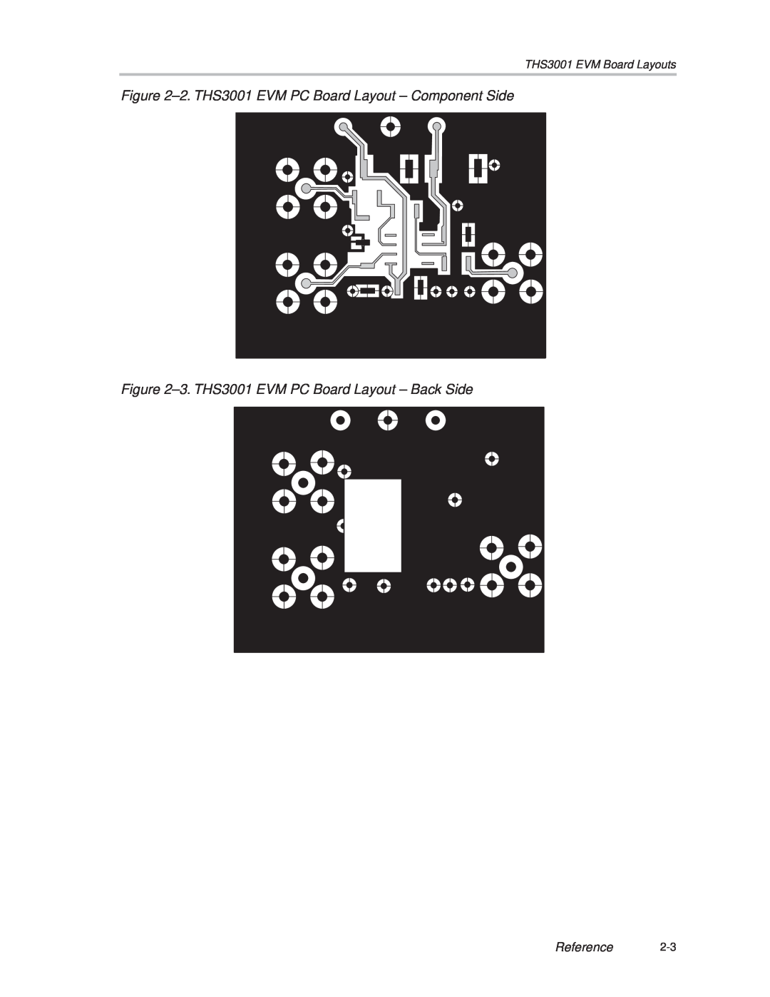 Texas Instruments manual THS3001 EVM Board Layouts 