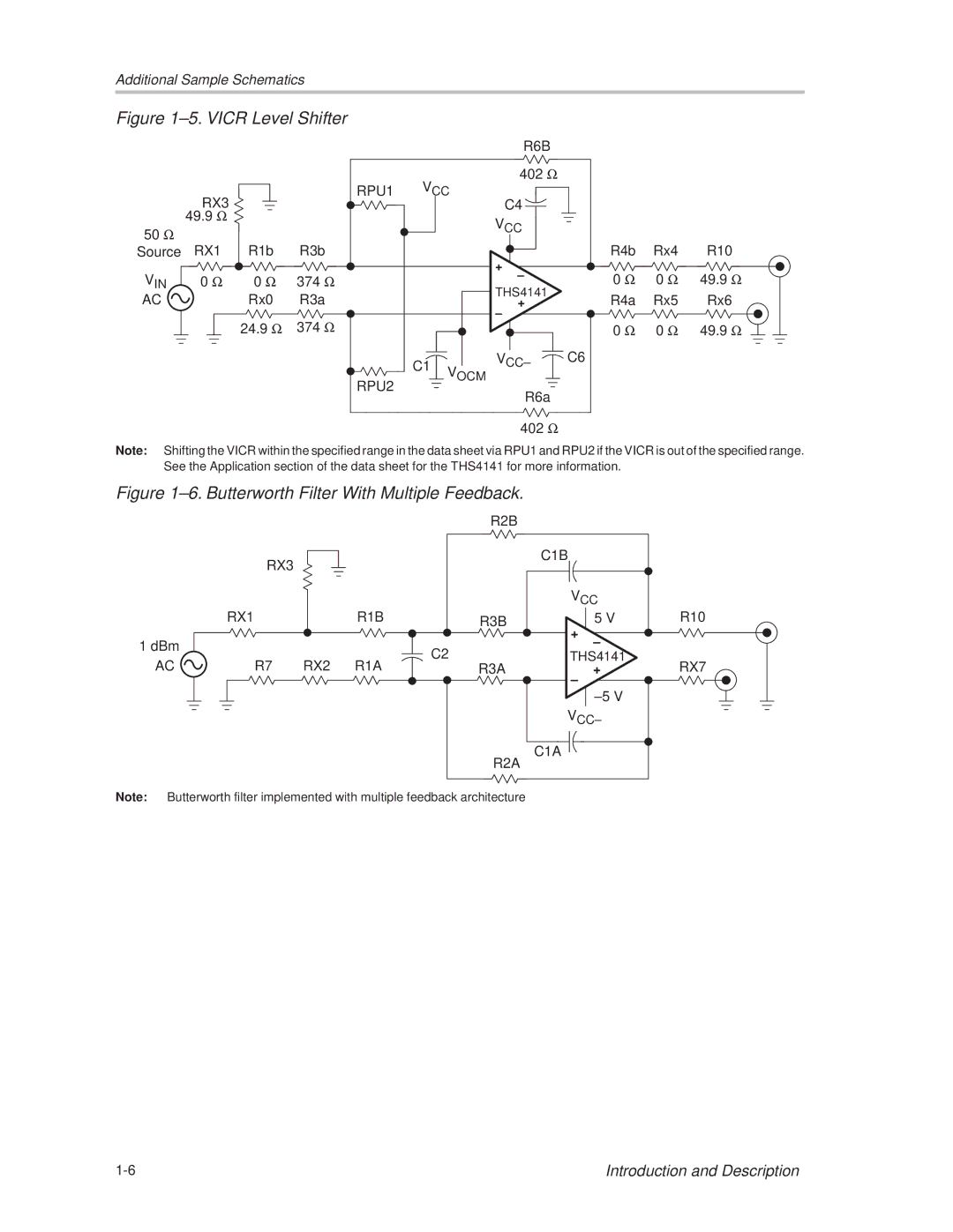 Texas Instruments THS4141 manual ±5. Vicr Level Shifter 