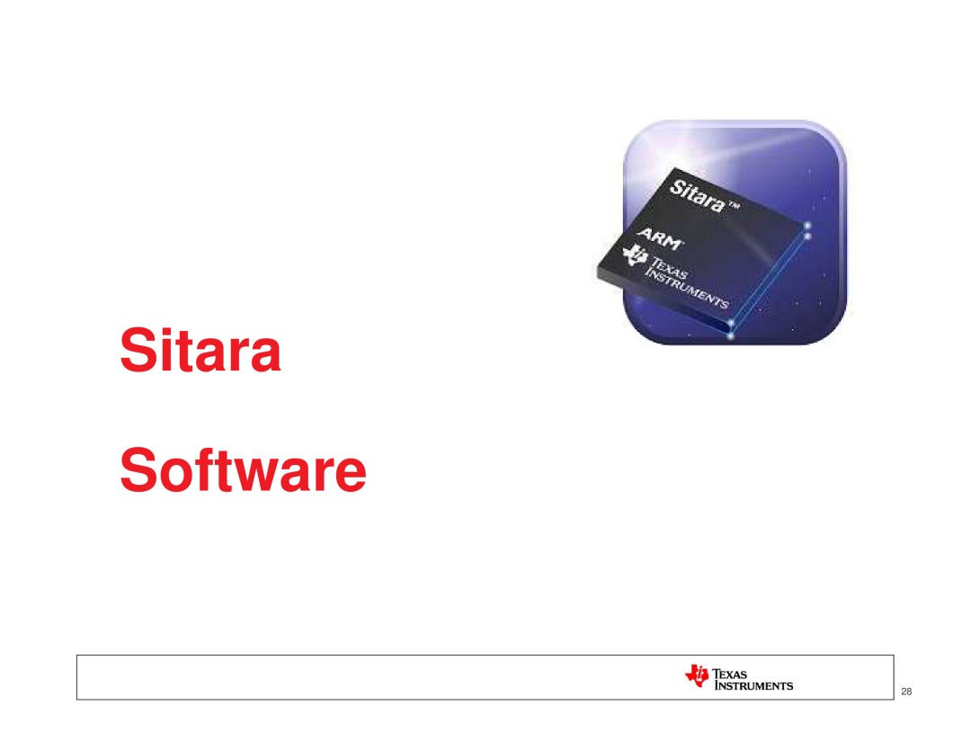 Texas Instruments TI SITARA manual Sitara Software 