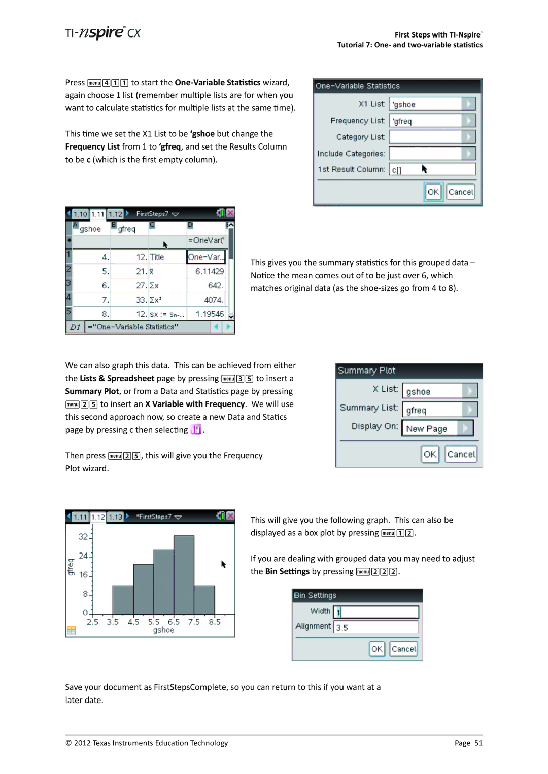 Texas Instruments TINSPIRECX manual Texas Instruments Education Technology 