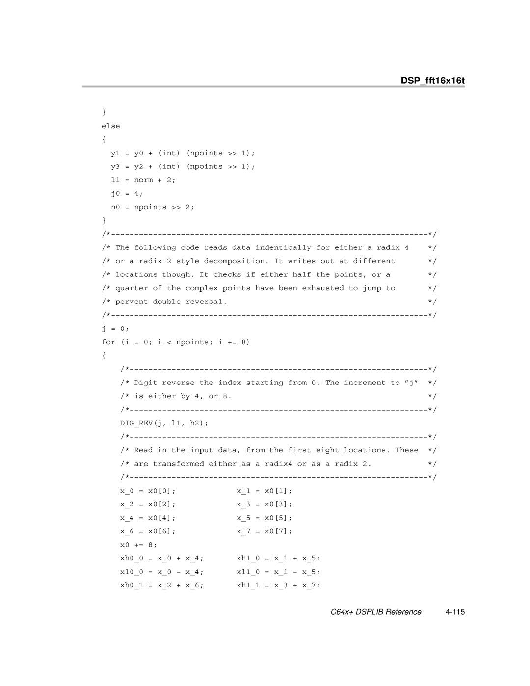 Texas Instruments TMS320C64X manual Is either by 4, or 