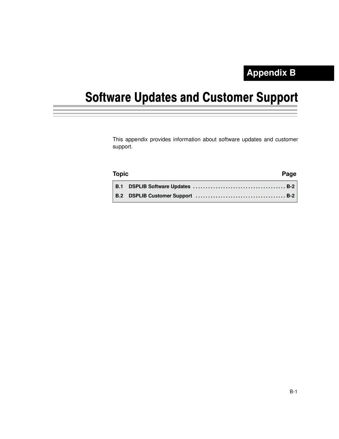 Texas Instruments TMS320C64X manual Software Updates and Customer Support 