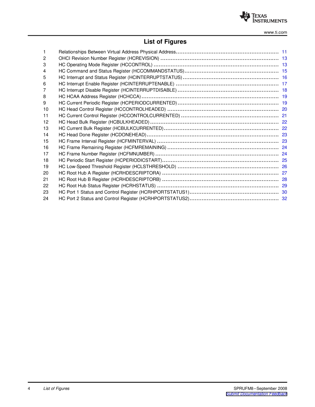 Texas Instruments TMS320C6747 DSP manual List of Figures 