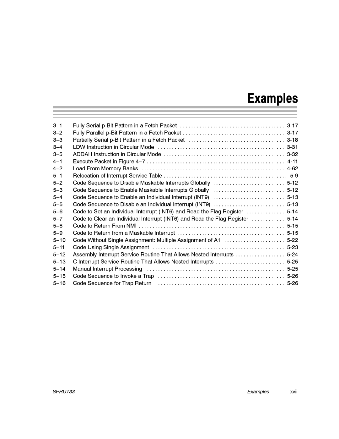 Texas Instruments TMS320C67X/C67X+ DSP manual Examples 