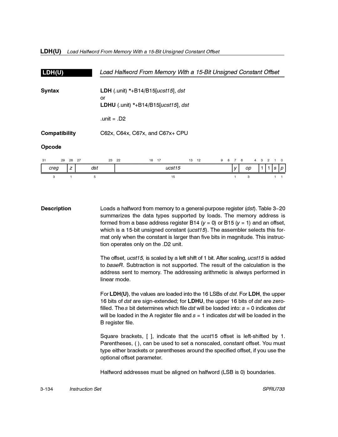 Texas Instruments TMS320C67X/C67X+ DSP manual Tion operates only on the .D2 unit 