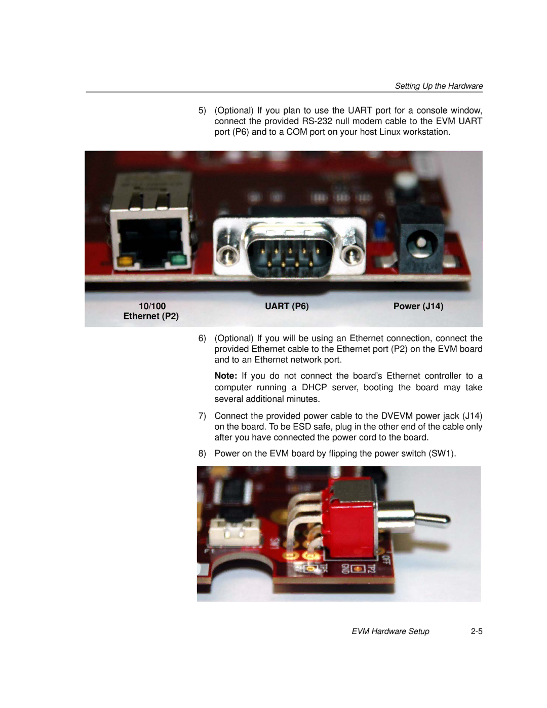 Texas Instruments TMS320DM357 DVEVM v2.05 manual Uart P6 