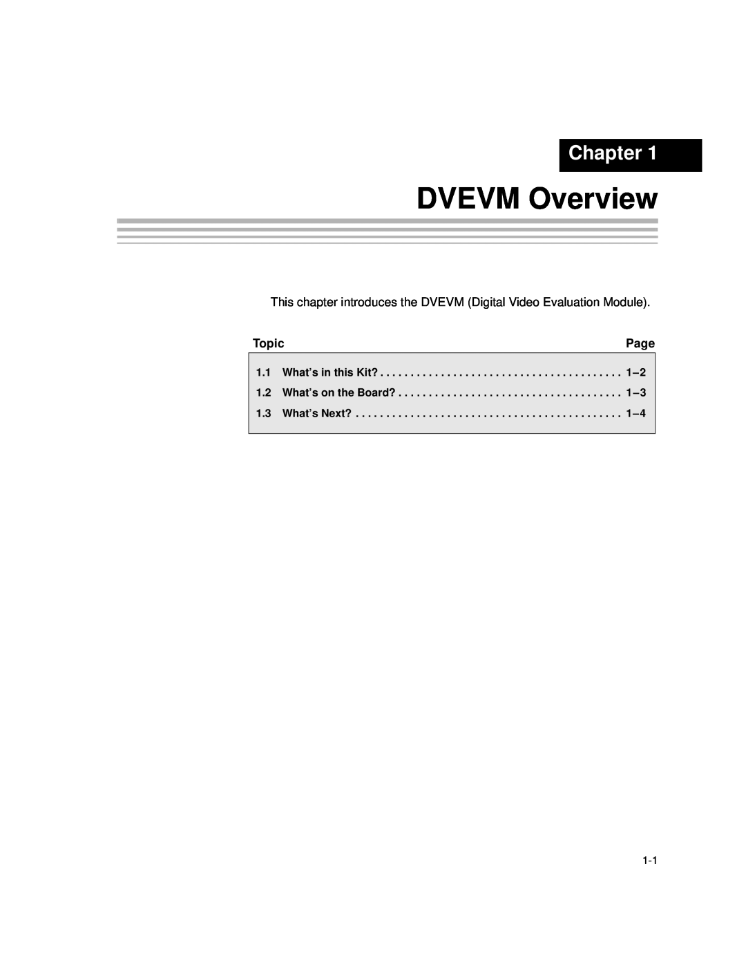 Texas Instruments TMS320DM357 DVEVM v2.05 manual DVEVM Overview, Chapter 