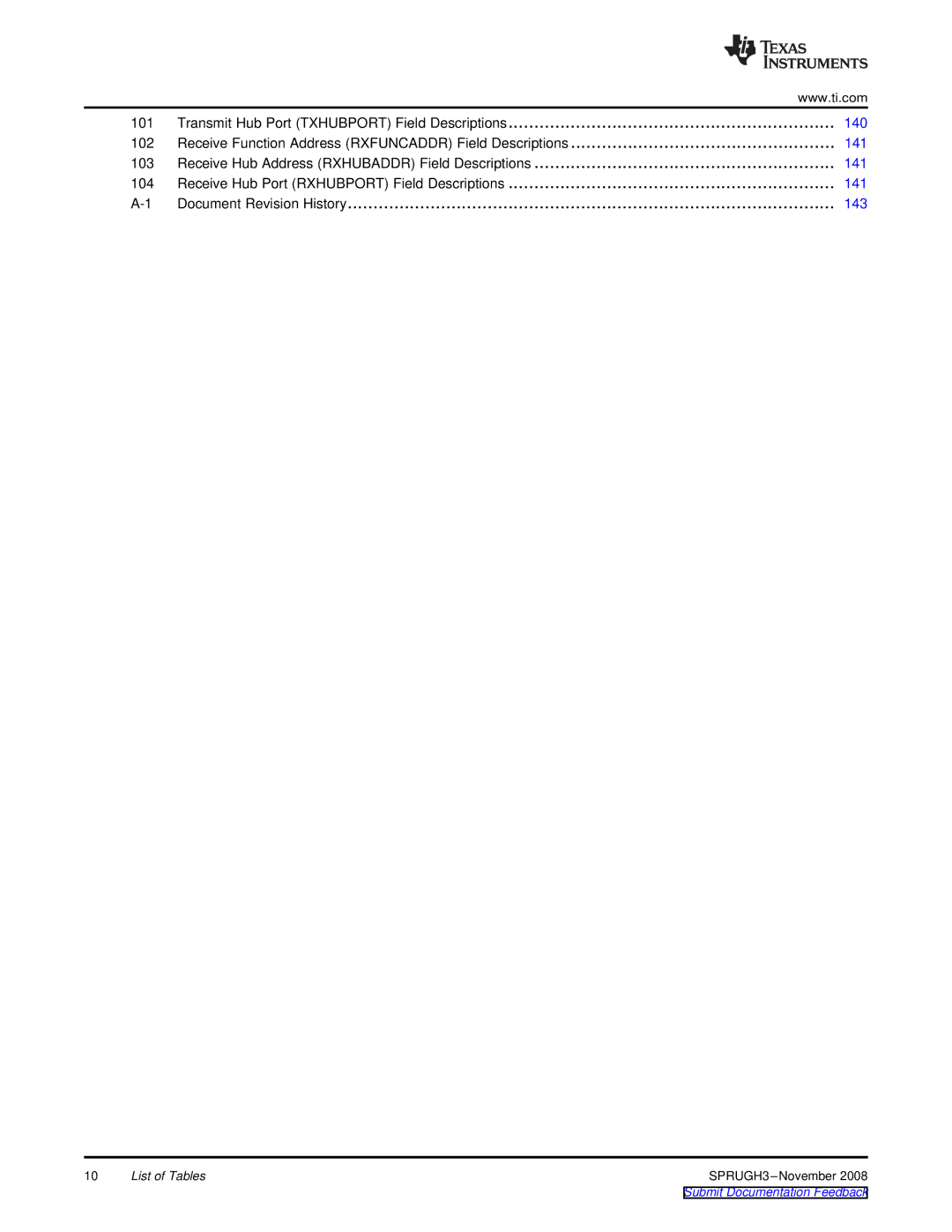 Texas Instruments TMS320DM357 manual Document Revision History 