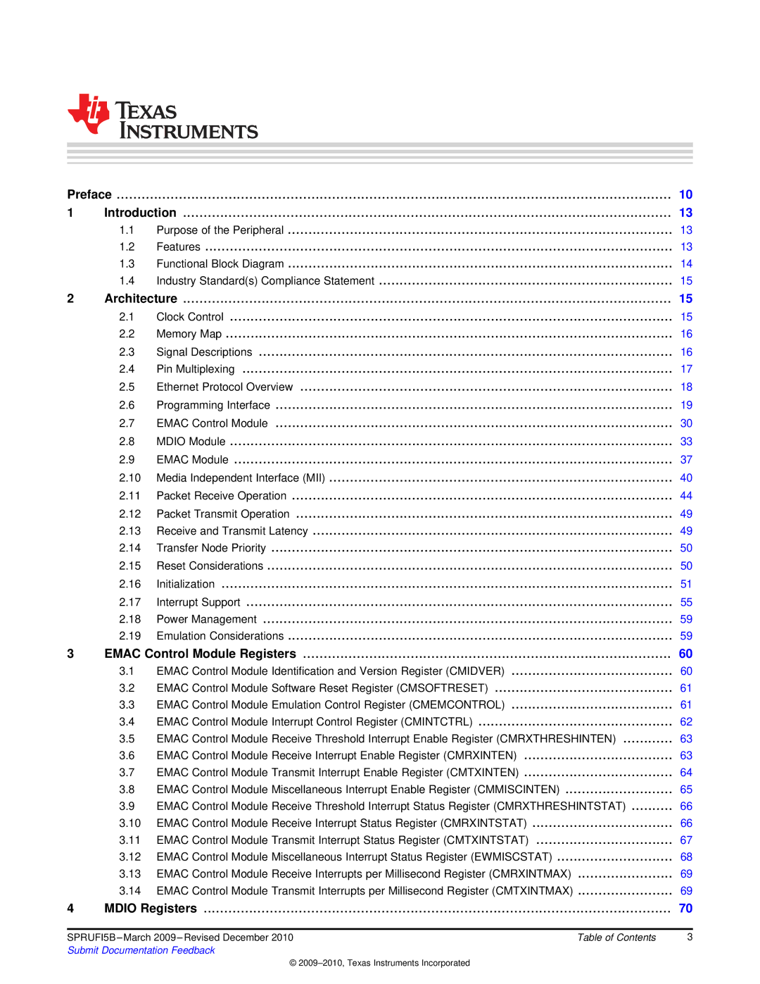 Texas Instruments TMS320DM36X manual Mdio Registers 