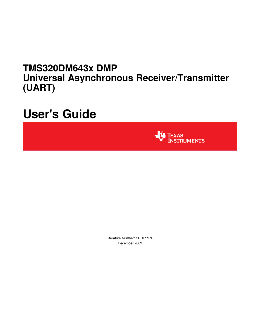 Texas Instruments TMS320DM643X DMP manual Users Guide 