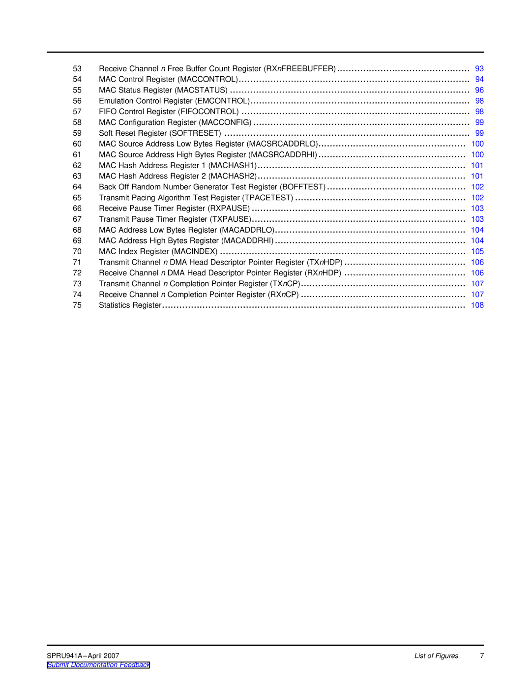 Texas Instruments TMS320DM643X DMP manual Transmit Pacing Algorithm Test Register Tpacetest 