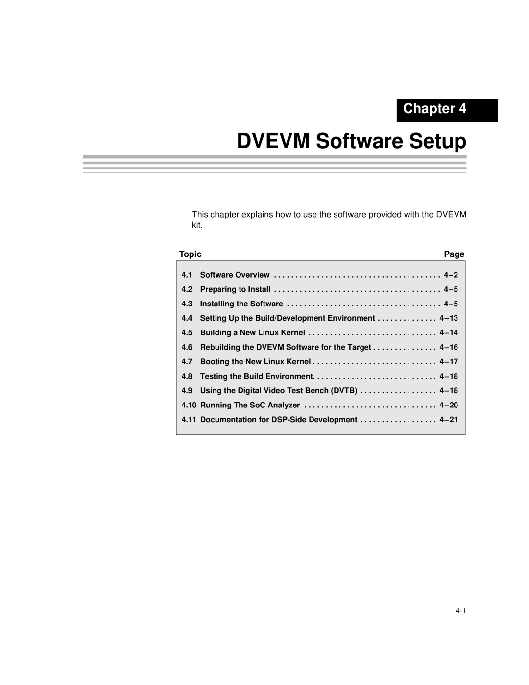 Texas Instruments TMS320DM6446 DVEVM v2.0 manual Dvevm Software Setup 