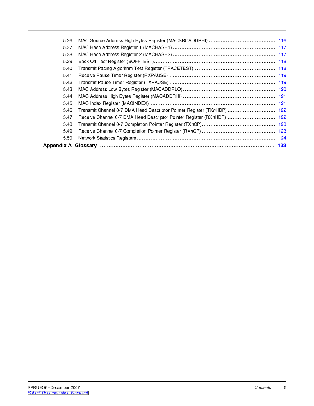 Texas Instruments TMS320DM646x manual MAC Index Register Macindex, Appendix a 