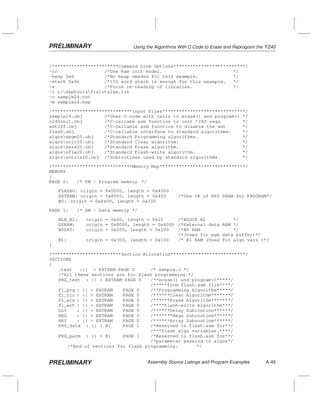 Texas Instruments TMS320F20x/F24x DSP manual Block B2 Dsram, B0DAT 