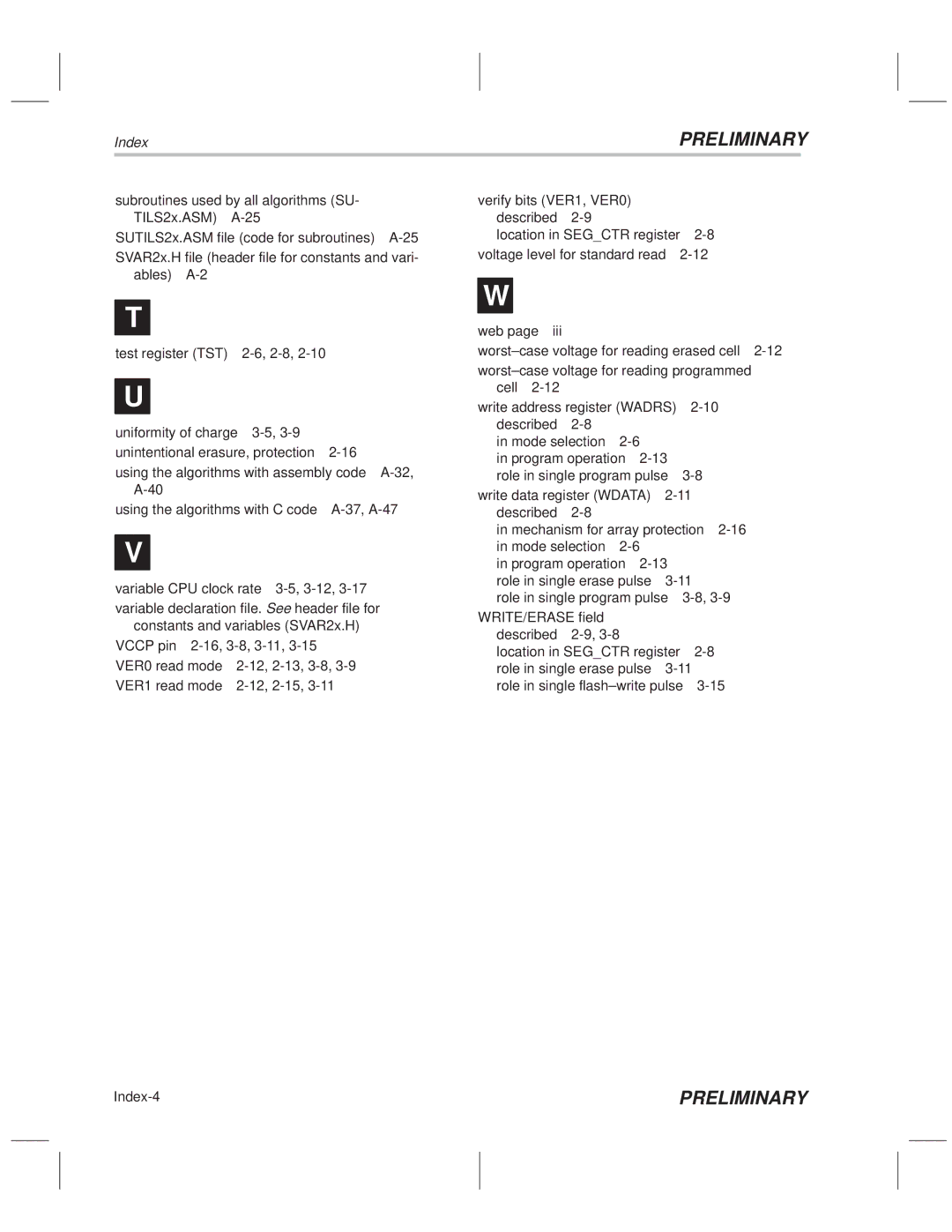 Texas Instruments TMS320F20x/F24x DSP manual Role in single program pulse WRITE/ERASE field Described 