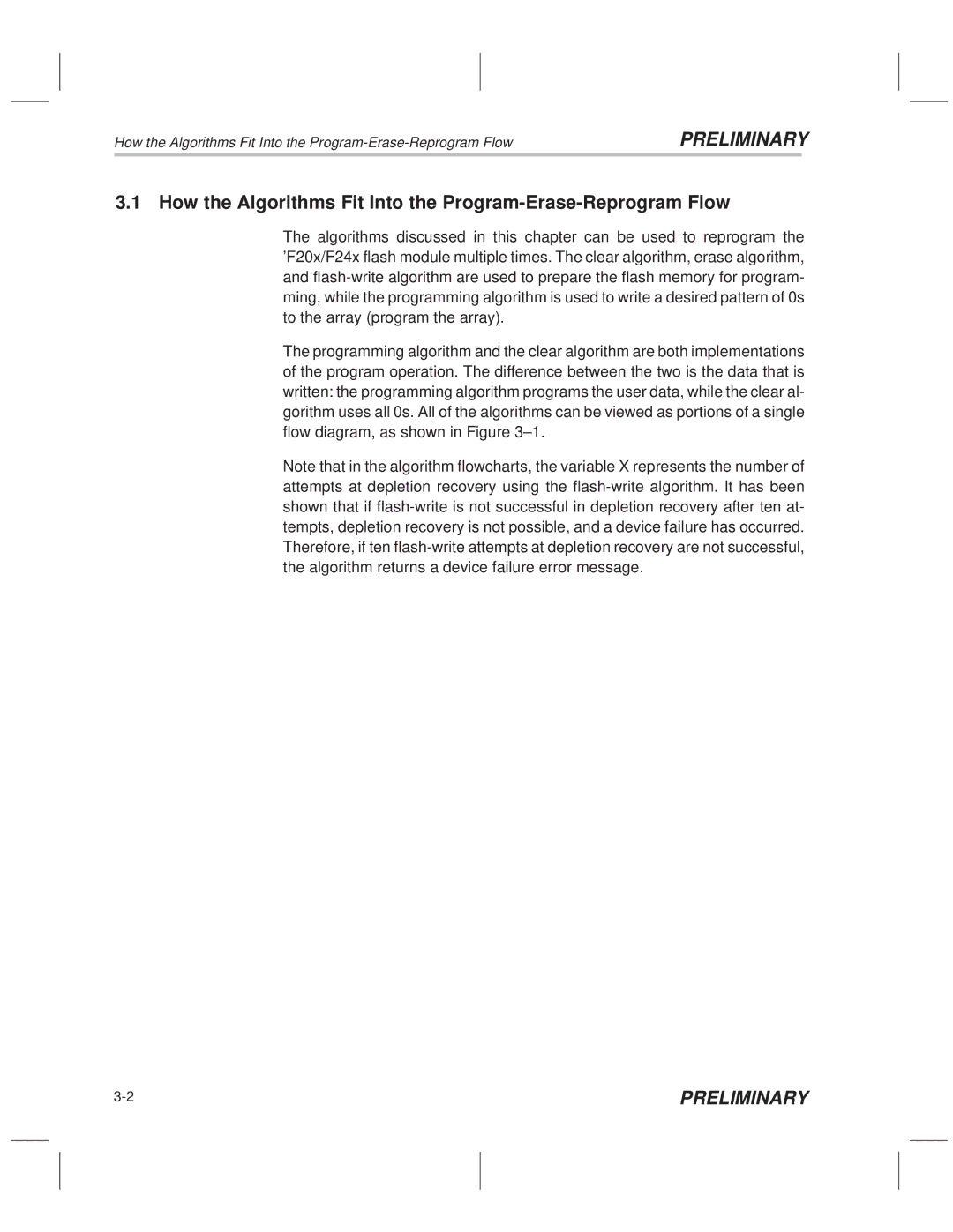 Texas Instruments TMS320F20x/F24x DSP manual How the Algorithms Fit Into the Program-Erase-Reprogram Flow 