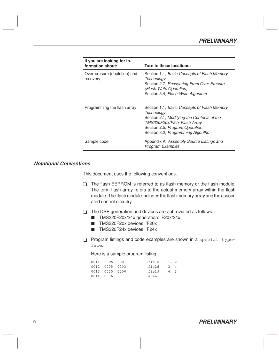 Texas Instruments TMS320F20x/F24x DSP manual Preliminary 